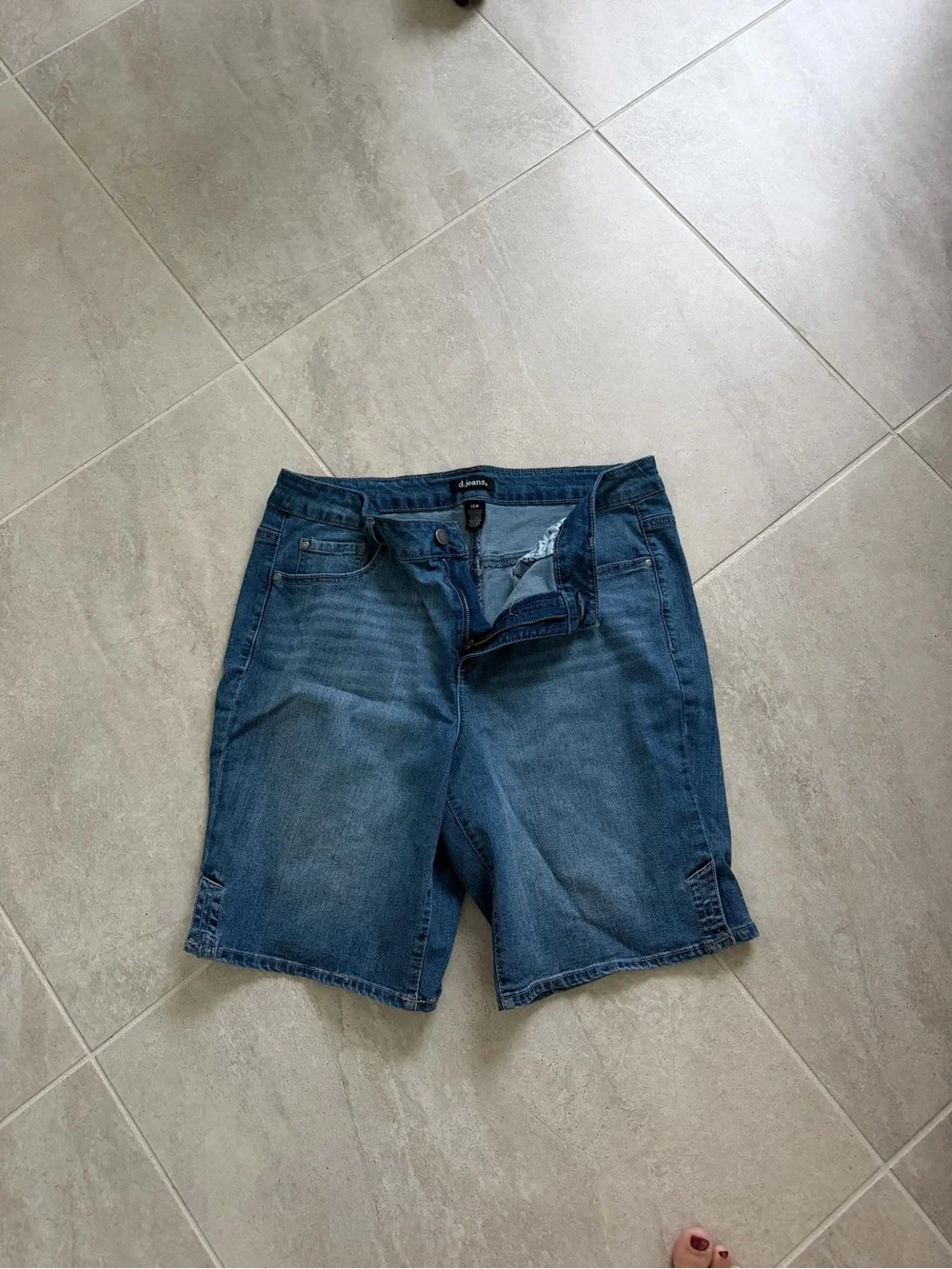 Womans Blue Denim Shorts
